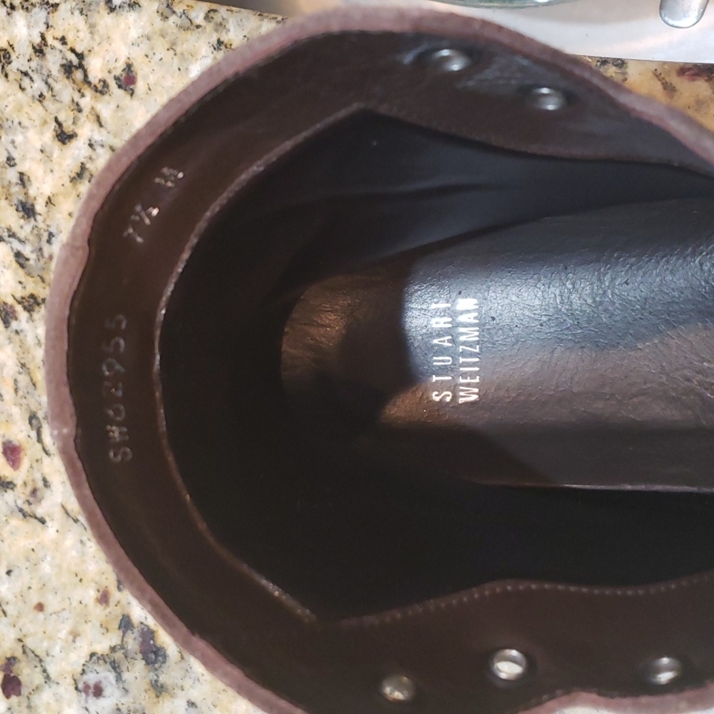 Stuart Weitzman Zipit High Top Suede Bootie - Picture 7 of 15